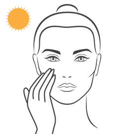 Face creams with UV protections