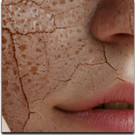 Dehydrated skin