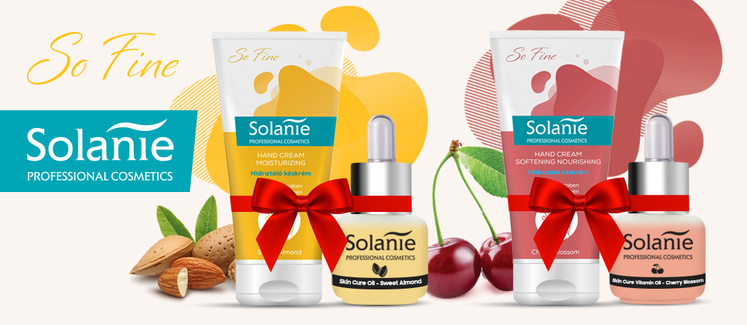 Hand cream and skin care oil in gift sets for Christmas