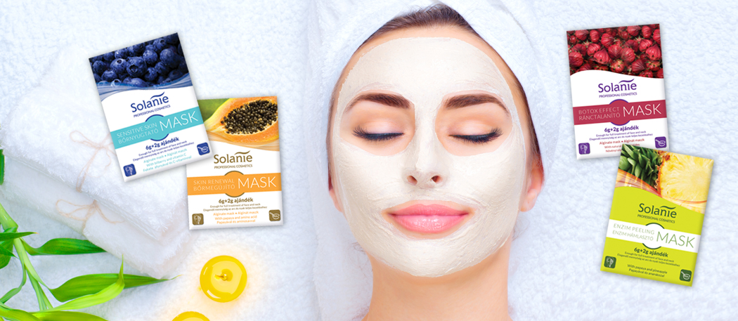 Solanie's new product line, the alginate masks are available now