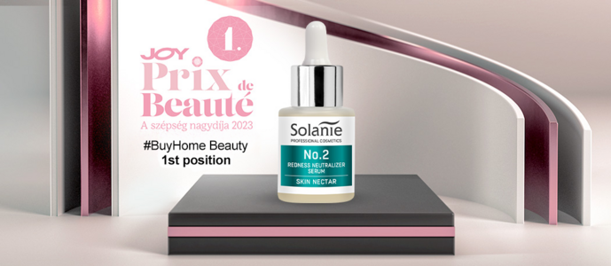 SOLANIE ANTI-COUPEROSE SERUM WINS JOY PRIX DE BEAUTÉ AWARD