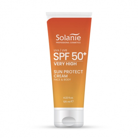 Solanie SPF50 sun protect cream face & body 125ml