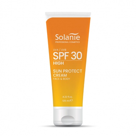 Solanie SPF30 sun protect cream face &amp; body 125 ml