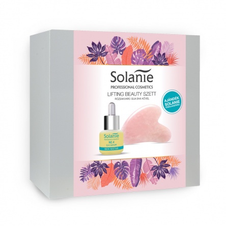 Solanie Lifting Beauty set with Rose quartz Gua Sha stone